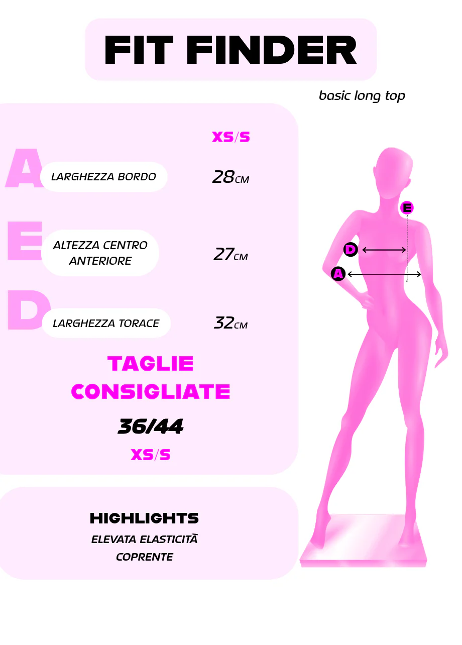 Basic Long Top - Rosa Shock - Image 4