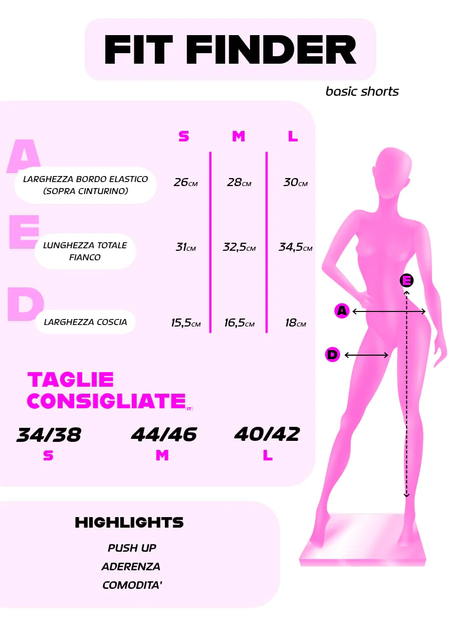 Basic Shorts Leggings - Arancione - Image 4