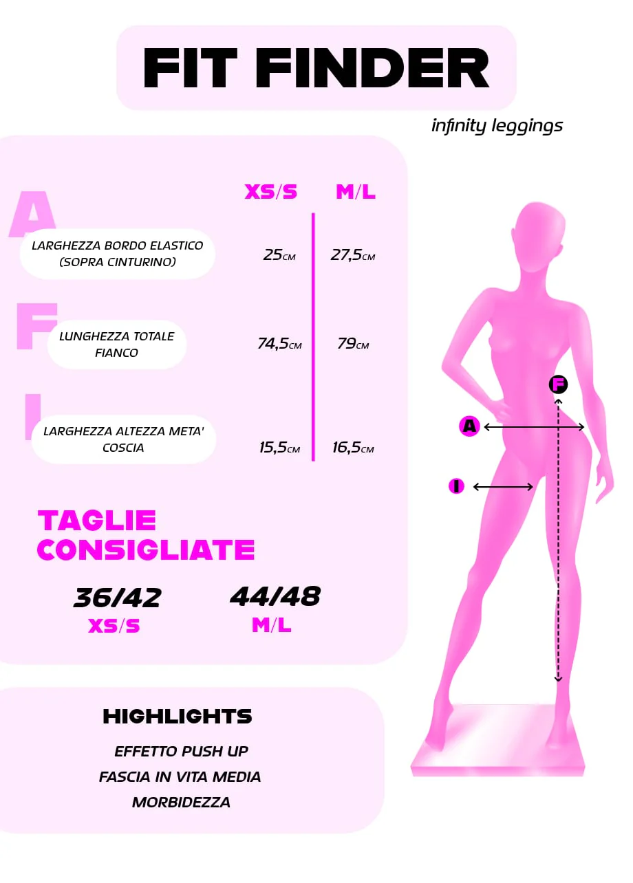 Infinity leggings Push up - Blu Elettrico - Image 5